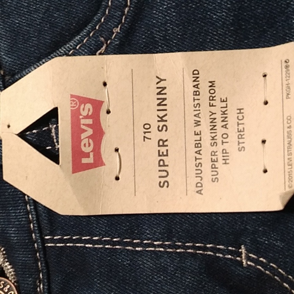 (X-58) SALE! NWT Levi's 710 Super Skinny Stretch Girls Jeans Sz.14Reg - Picture 5 of 16
